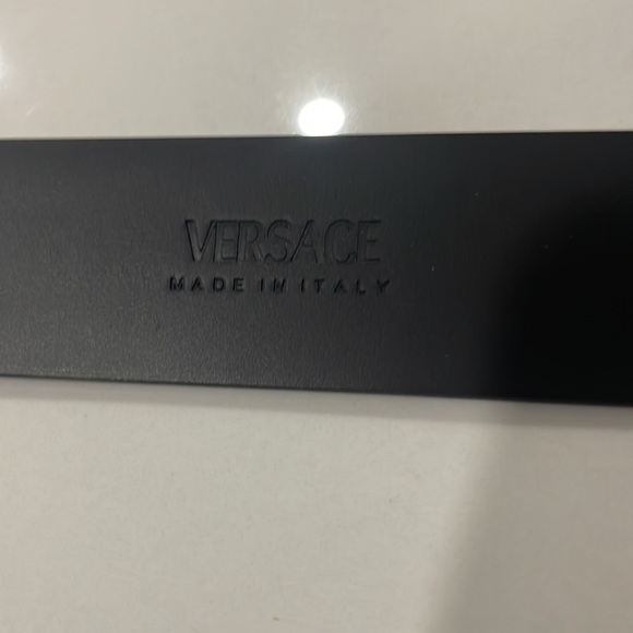 VERSACE Black Logo Belt - Picture 6 of 7